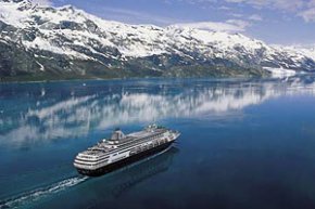 Holland America Line cruiseship in Alaska